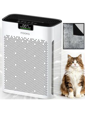 Large Room Air Purifier for Home & Bedroom, HEPA Filter, Air Quality Monitor